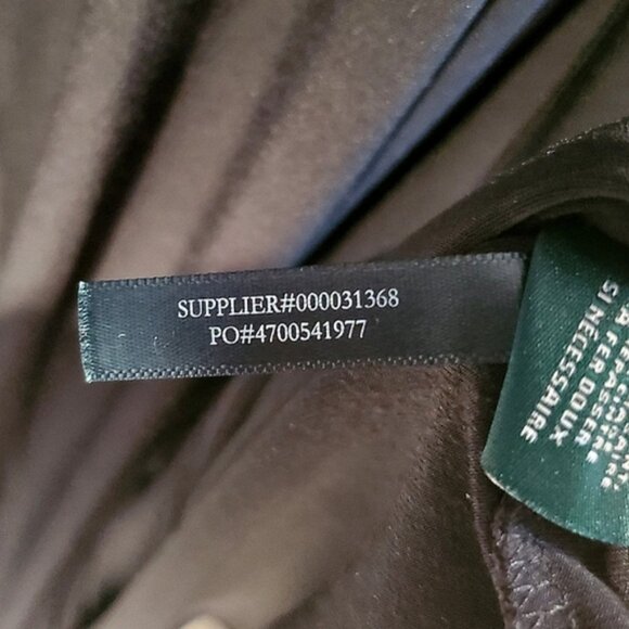 RALPH LAUREN Black Cold Shoulder Flowy Bell Sleeve Dress- Size 12 - Picture 12 of 15